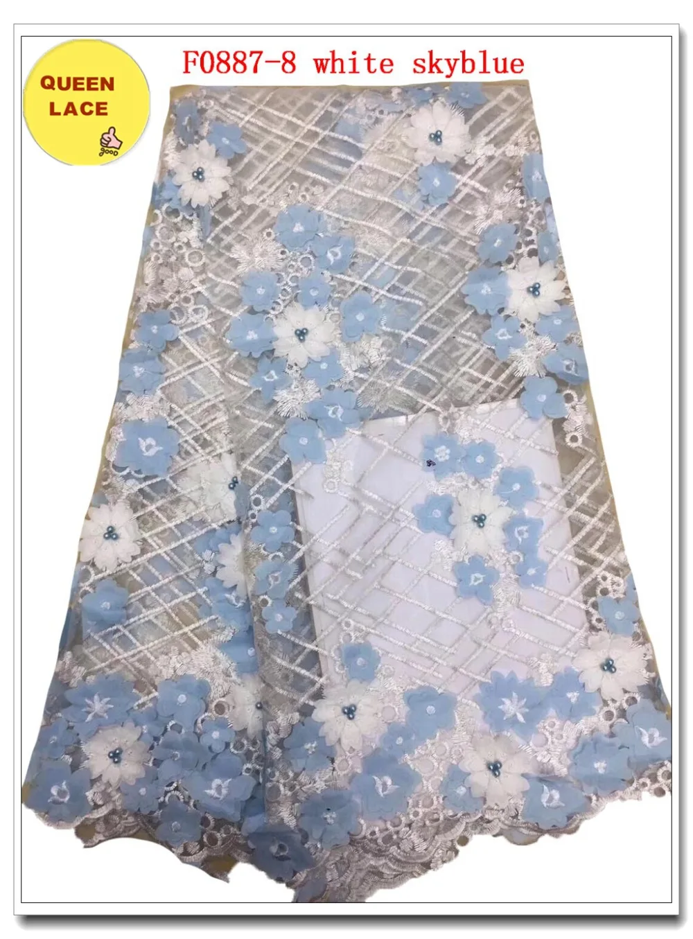 F0887-8 white skyblue
