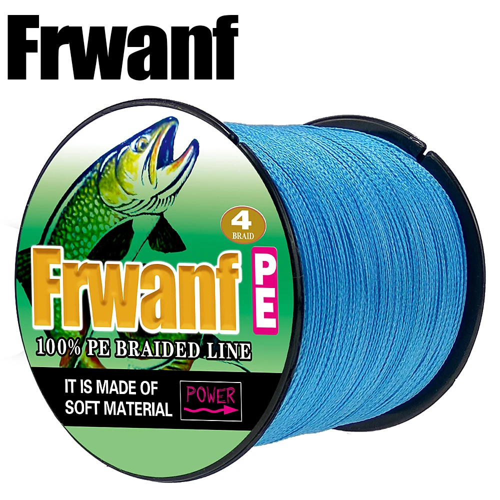 Frwanf 4 جديلة 100 متر PE مضفر الصيد خط 4 ستراند سوبر قوي اليابان المتعددة الشعيرات موضوع ل الكارب الصيد 6LB-100LB