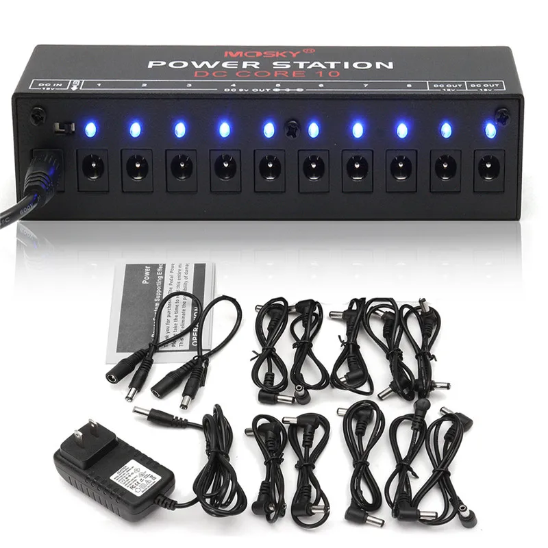 

Zebra 9V 12V 18V Guitar Effect Power Supply Station 10 Isolated Output for Guitar Pedals Musical Instruments Parts Accessories
