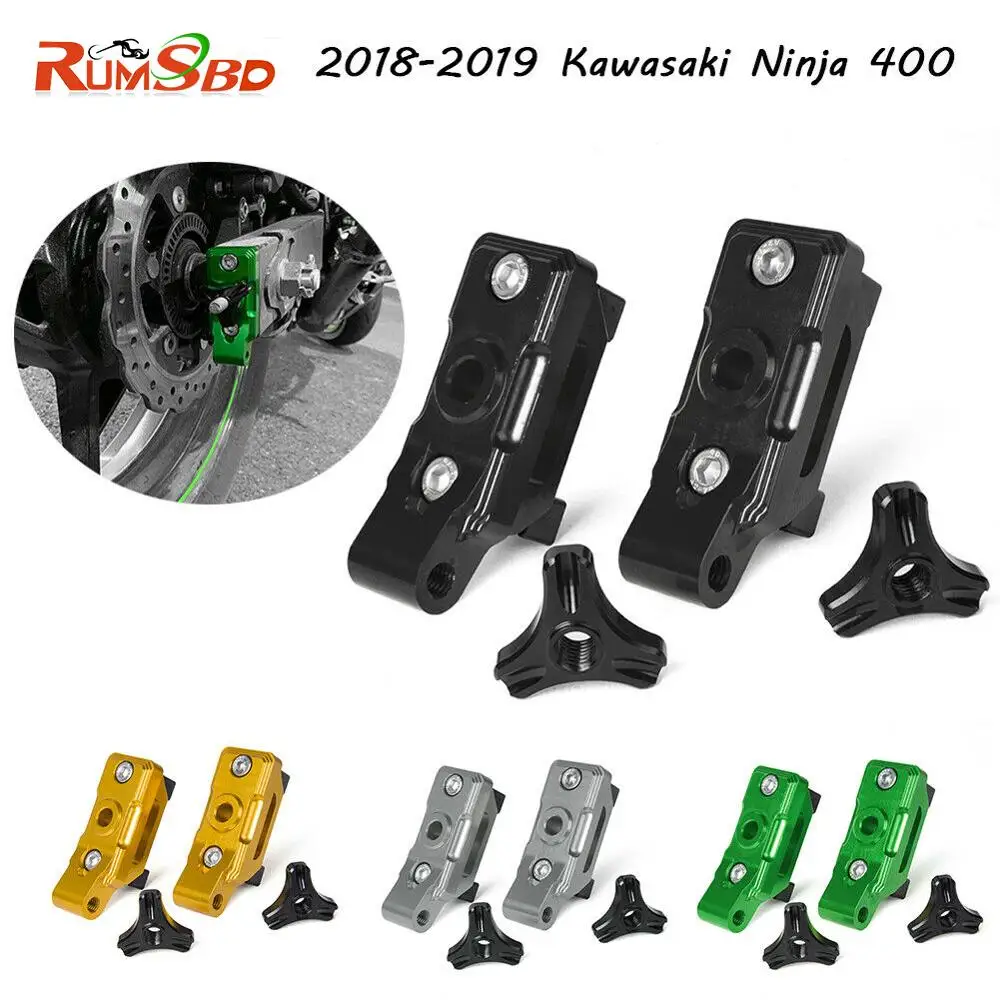 

Chain Adjusters For Kawasaki Ninja 250 400 2018 2019 Ninja400 Ninja250 EX400 Tensioner Catena Rear Axle Spindle Block Motorcycle