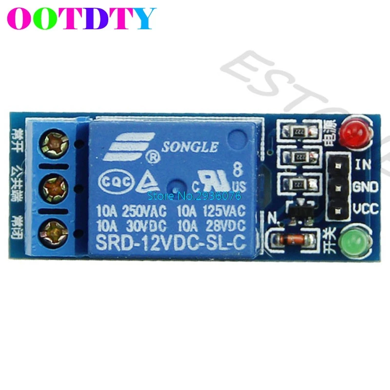 

1 Channel 12V DC Relay Module Expansion Board Low Level Trigger for Arduino Relays APR12_30