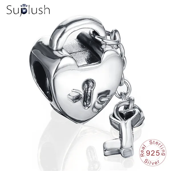 Suplush 31 стиль 925 пробы Серебряный Кулон Шарм Подходит бренд Шарм DIY браслет кулон для изготовления ювелирных изделий - Цвет: 134