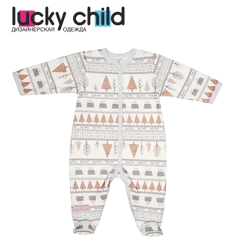 Комбинезон Lucky Child с начёсом для девочек и мальчиков, арт. 62-13f и 62-1f, 1 шт(Зимние каникулы) [сделано в России, от 2-х дней] - Цвет: Хаки