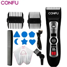 CONFU Chargeable Hair Clipper family haircut helper 220V Four adjustment settings for hair cutting from 1.0mm to 1.9mm low noise CONFU Chargeable Hair Clipper family haircut helper 220V Four adjustment settings for hair cutting from 1.0mm to 1.9mm low noise