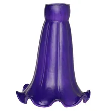 W3.5 x H4.5 дюймов фиолетовый пруд с лилиями оттенок Стекло абажур замены принадлежности для осветительных приборов абажур слесаря