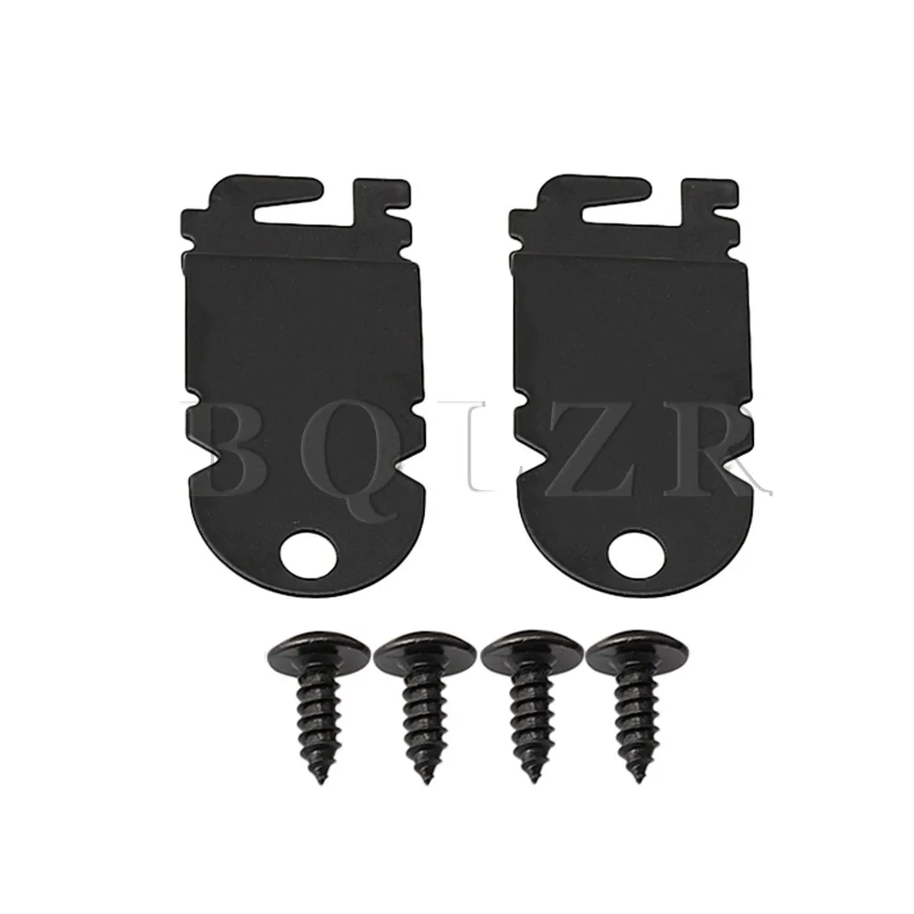 BQLZR 5.9x2.6x0.6cm Black Iron Dishwasher Side Mounting Bracket