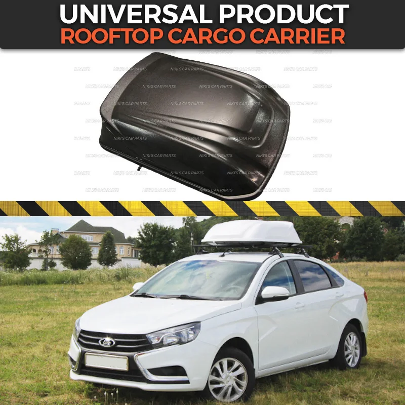 

Universal Rooftop Cargo Carrier 250 litres size 110 / 84 / 33 cm ABS plastic box body kit decoration car styling tuning