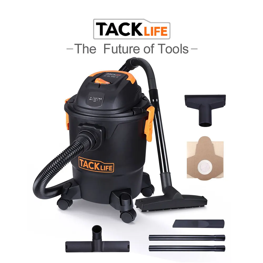 

Tacklife Wet Dry Vacuum 4-layer Filtration System Safety Buoy Technology for Dry/Wet/Blowing