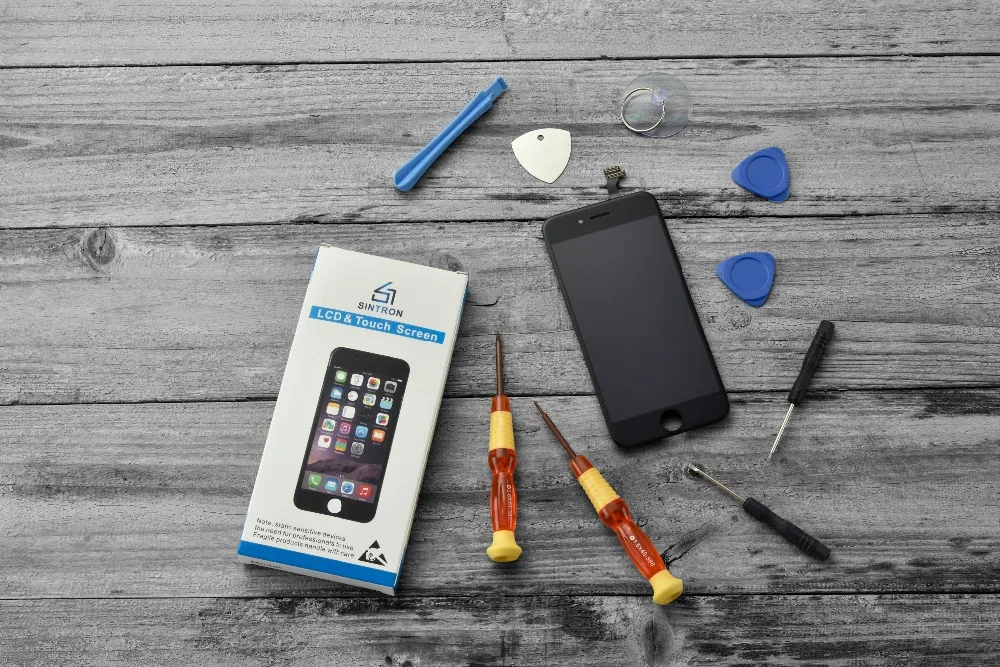 Сменный экран для iPhone 6S черная панель Sintron OEM ЖК дисплей сенсорный дигитайзер в