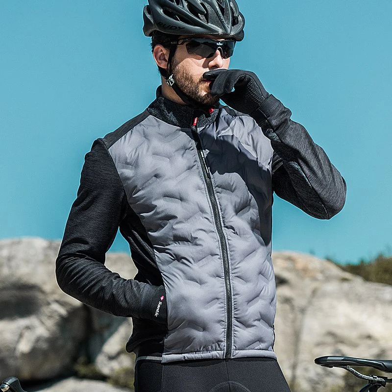 Santic 2018 новая одежда сохраняющая тепло Велосипеды Куртки с длинными рукавами Джерси для защиты от ветра Мужская одежда для велосепидистов