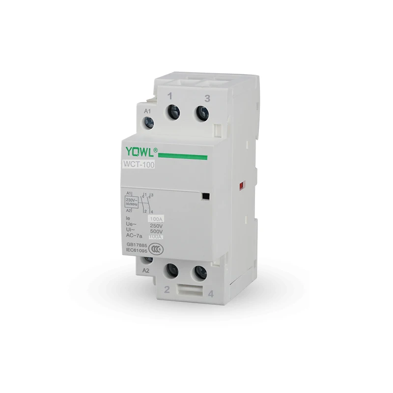 

2P 100A 24V/110V/230V 50/60HZ Din rail Household AC Contactor 2NO