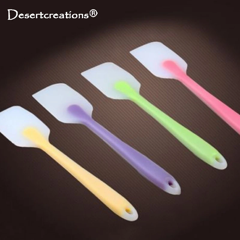 BE_ 1pc Mini Silicone Cream Butter Cake Spatula Mixing Batter Scraper Brush Tool BE_ 1pc Mini Silicone Cream Butter Cake Spatula Mixing Batter Scraper Brush Tool