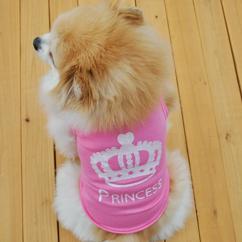 Футболки для собак Одежда для девочек Комбинезон Сфинкс футболка для кошки XS кошка Милая принцесса летняя одежда жилет Дешевые Костюмы