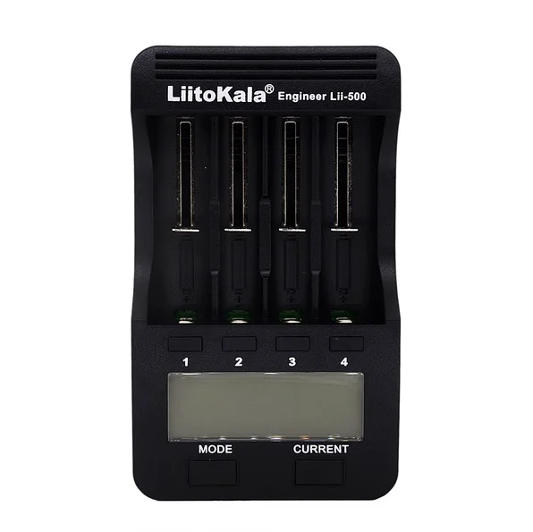 LiitoKala lii-500 lcd 3,7 V/1,2 V 18650/26650/16340/14500/10440/18500 зарядное устройство, лиитокала завод lii500