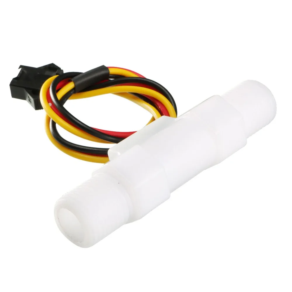 

UXCELL 1PCS G1/4" Hall Effect Water Flow Sensor Switch DC 5V 0.2-2.5L/Min Flow Fluid Meter is Light Nimble Outline Small Size