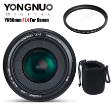 Yongnuo yn50mm 50mm f1.4 lente prime, lente de auto foco com grande abertura para canon eos 6d 70d 5d2 5d3 câmera dslr 600d 60d