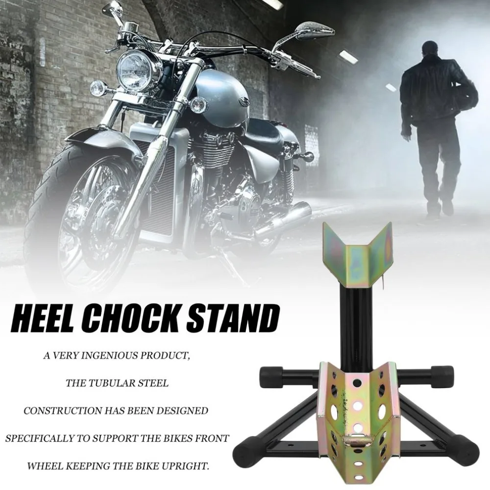 

Newest TD-009 Heavy Duty Motorcycle/Bike/Motorbike Front Wheel Transport / Garage Chock Stand Professional for 15-18 Inch Wheel