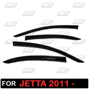 

Window deflectors for Volkswagen Jetta 2011- 1 set-4 pcs car styling wind decoration guard vent visor rain guards cover