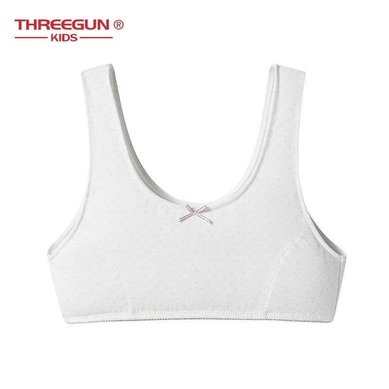 

THREEGUN Dot Girls Underwear Girls Bra Cotton Training Bra For Girls Teenage Underwear Bra Young Student Puberty Lingerie
