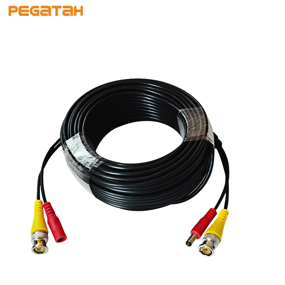 

New 20m CCTV Camera DC BNC Connector extension cable BNC Video Power Cable for Surveillance Camera with DVR Kits CCTV Cable