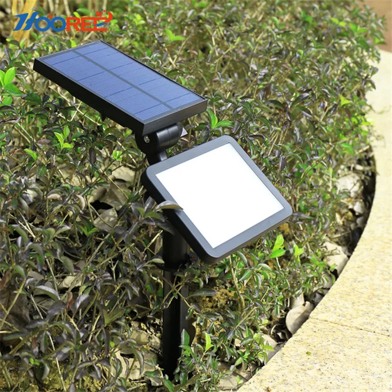 

HOOREE 16 LED Solar Light Outdoors in LED Solar Lamp for Garden Waterproof IP65 Wall Lamp Bright Adjustable Dual Use Solar Panel