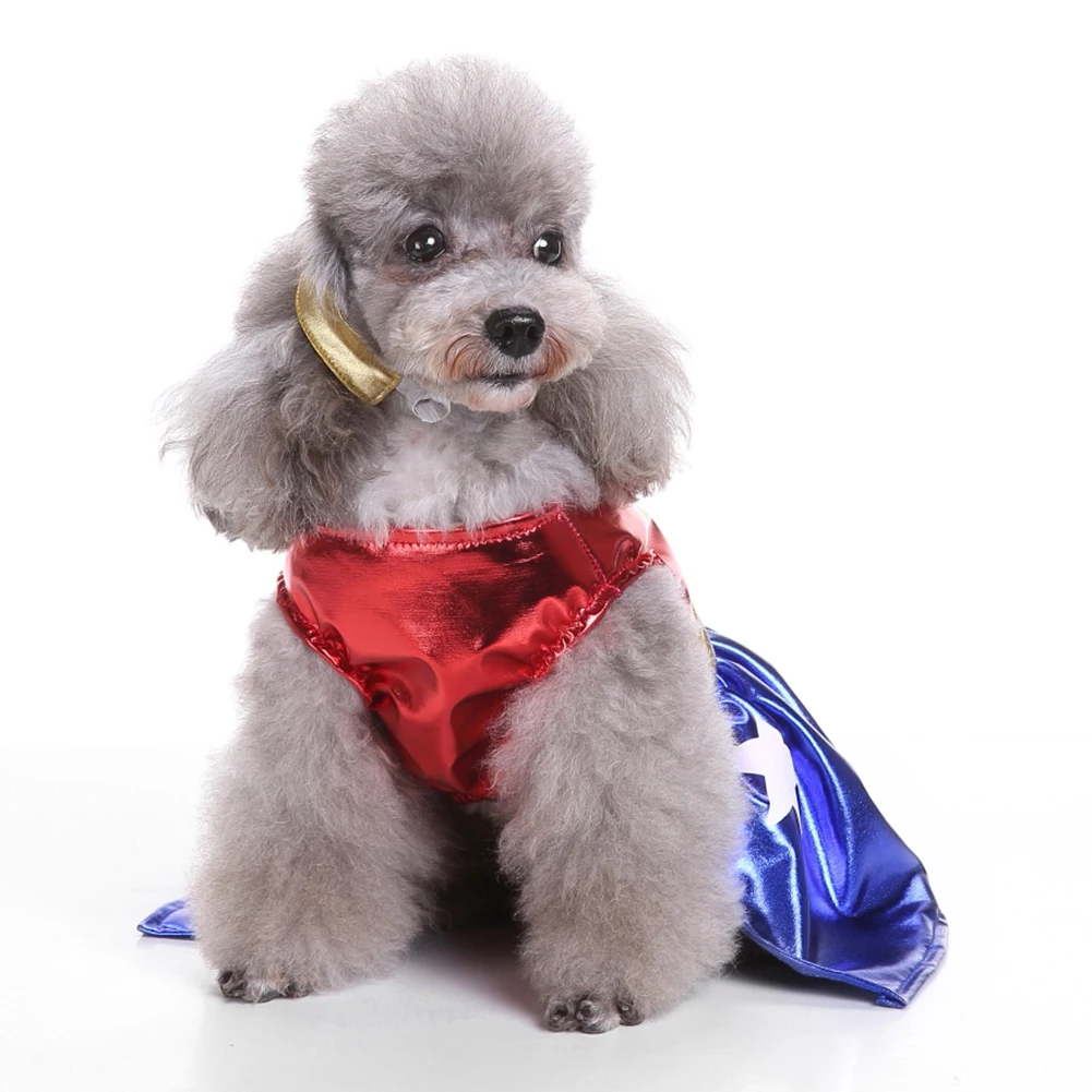 Fashion Star Eagle Color Blocking Female Dog Vest Dress Headband Pet