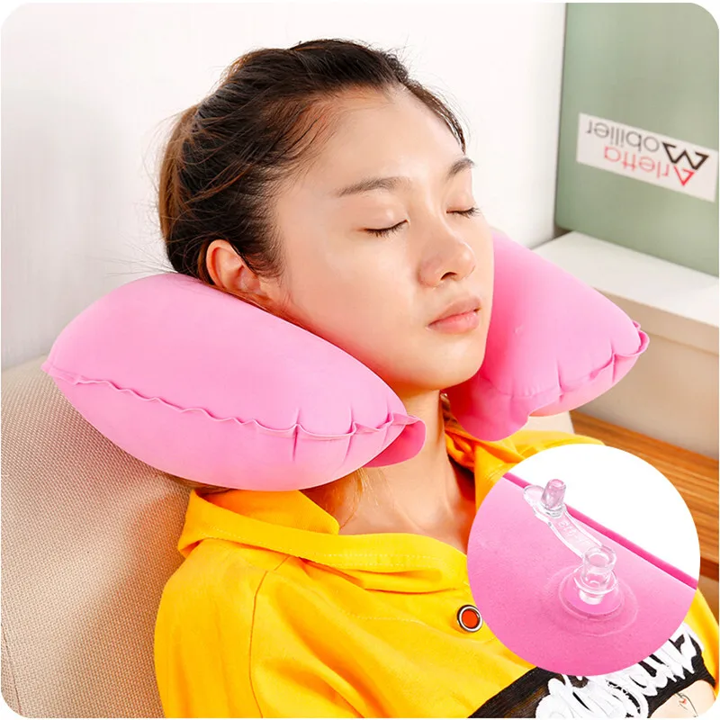 Office U pillow, noon sleeping pillow, airplane inflatable pillow