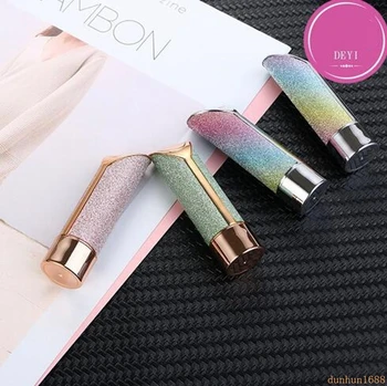 

free shipping 100pcs Spot Hot Rainbow Flash Stick Lipstick Bottle 12.1mm