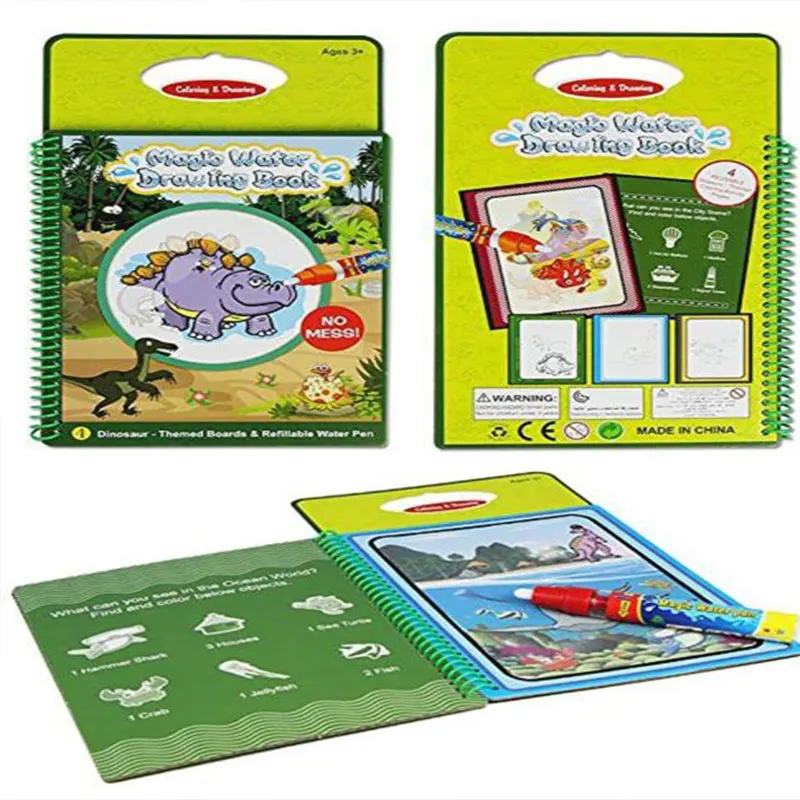 

Magic Aqua Water Reusable Drawing Doodle Book And Magic Pen