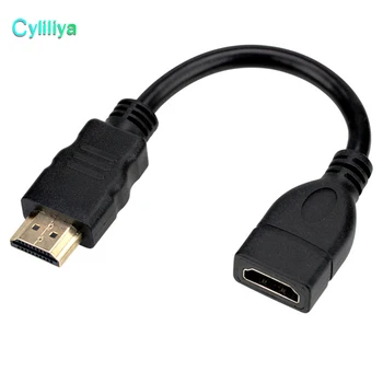 

Mini Portable 16.8cm HDMI Cable Any Angle Adjustable Rotation HDMI Male to Female Swivel Adapter Converter