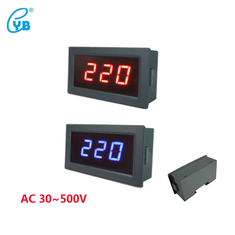 YB5130B AC 30 500V Voltmeter Two wire Digital Display Voltage Meter