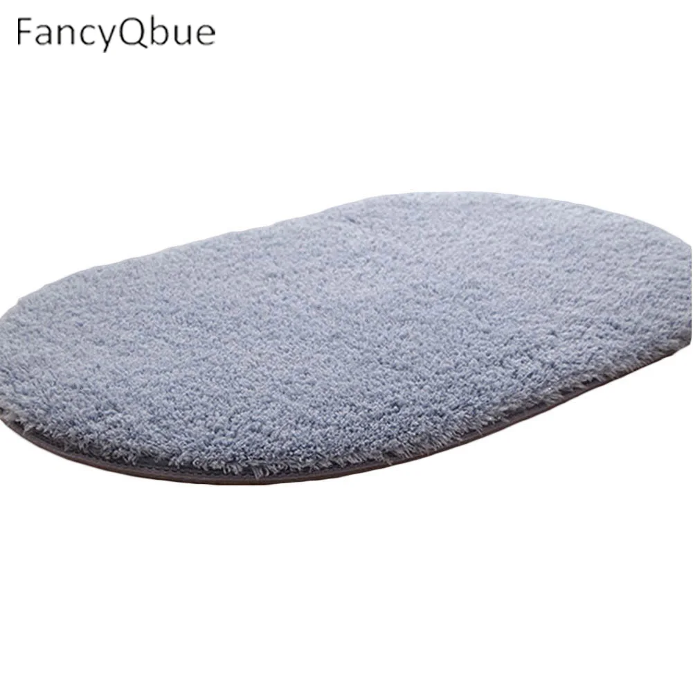 FancyQbue Super Magic Slip-Resistant Pad Soft Room Oval Carpet Floor  Mats 40*60CM