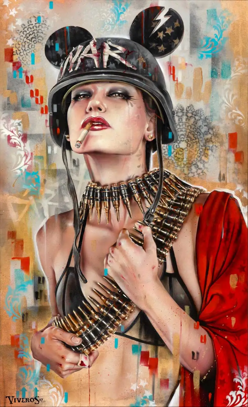 

High quality Oil painting Canvas Reproductions ONE DIRTY NATION 2017 by Brian M.Viveros Painting hand painted