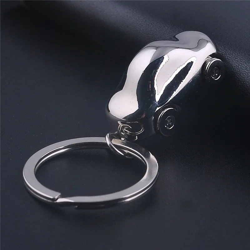 

1 Pcs Metal 3D Car Shape Key chain Keychain Lover Housekeeper Key Holder Zinc Alloy Keyring Charm pendant Customized Logo