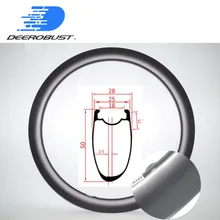 450 г Асимметричная 700c 50 мм x 25 мм u-образные Углеродные Диски бескамерная покрышка для велокросса СХ дорожный диск велосипедный обод 20 H 24 H 28 H
