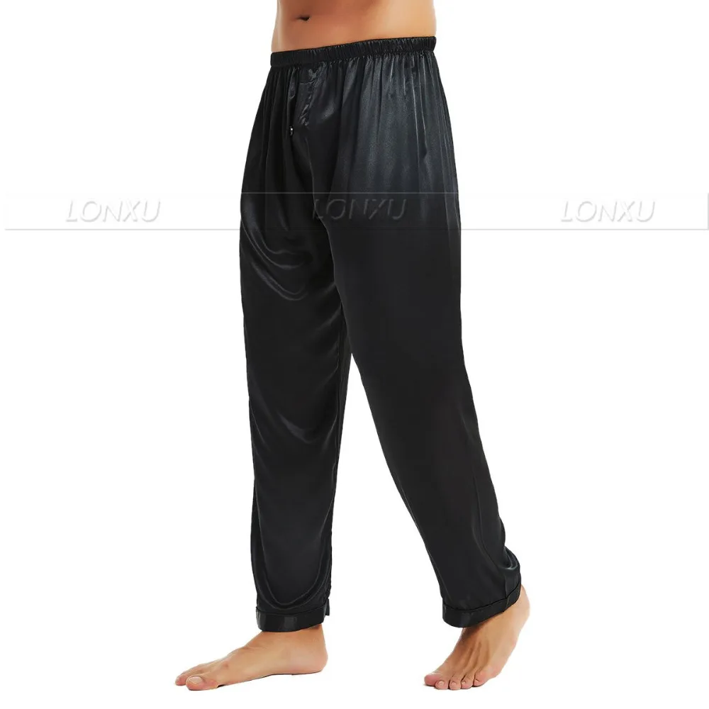 Мужская шелковая атласная пижама штаны для отдыха сна p & S ~ 4XL Plus|sleep bottoms|lounge pantspyjama