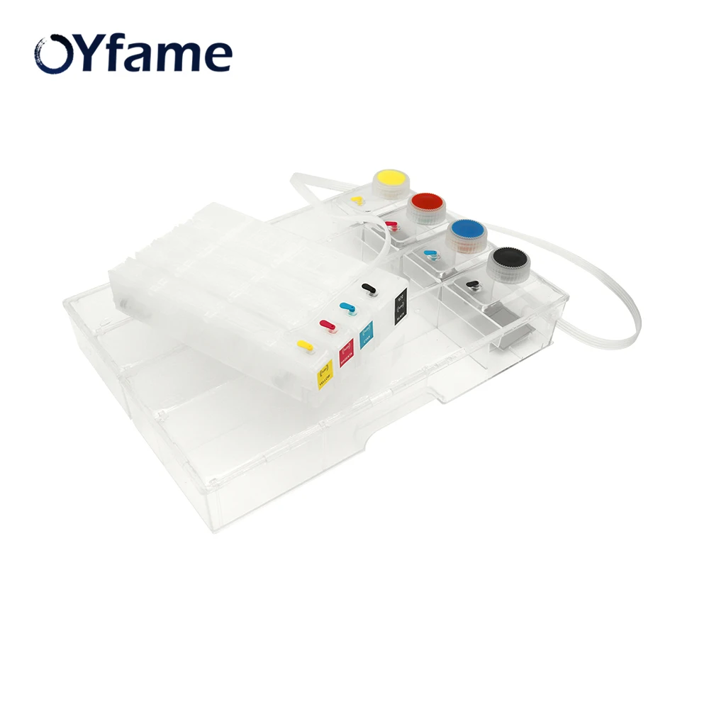OYfame CISS для HP 972 973 974 975 продолжить подачу чернил с чипом ARC PageWide Pro 477dw 452dw 577dw