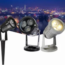 Светодиодный светильник для газонов, уличный светильник ing IP65 DC/AC 12 В AC110V 220 В, водонепроницаемый светодиодный светильник для сада, стены, двора, дорожки, пруда, прожектора, точечный светильник