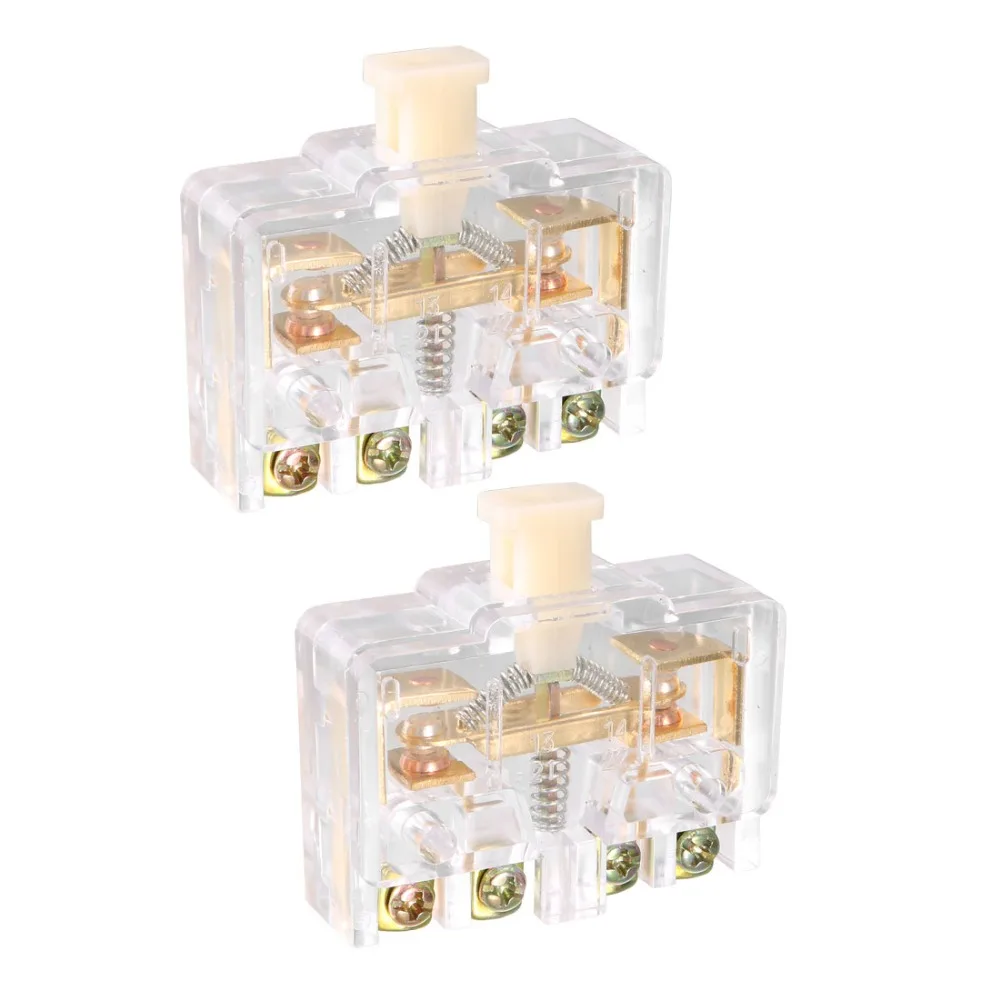 

UXCELL 2PCS LX22-1 Switches 20A 4 Screw Terminals Snap Button Type Micro Limit Switch Mechanical To Monitor Position of Machines
