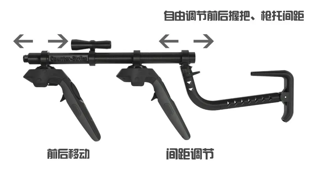 Move Controller VR Headset Game Shooting Gun Double Handle For HTC Vive