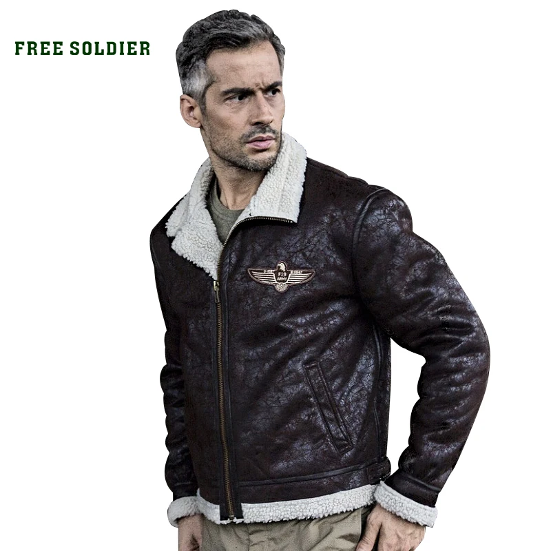 FREE SOLDIER outdoor sports tactical military uniform Flight jacket men bomber pilot jacket for camping hiking