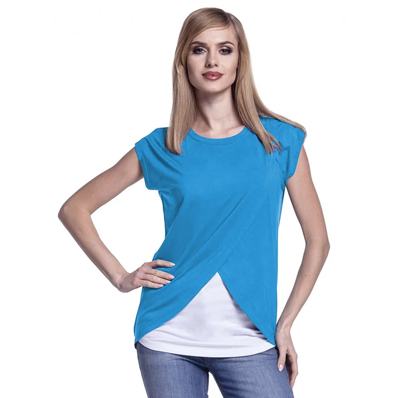 2018 Women Pregnancy Clothes Maternity Clothing Breastfeeding Tee Nursing Tops Short Sleeve T-shirt
