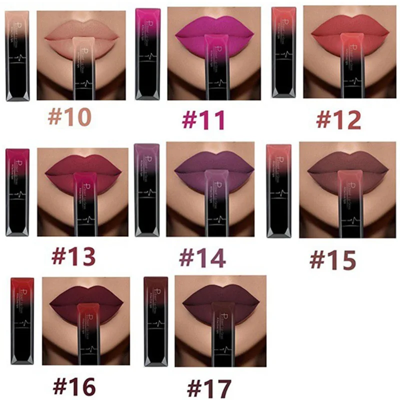 FRESHME Ladies Waterproof Lip Gloss long lasting lipgloss Liquid Sexy Lipstick Makeup Matte Lips non-stick cup lipsticks Batom (2)