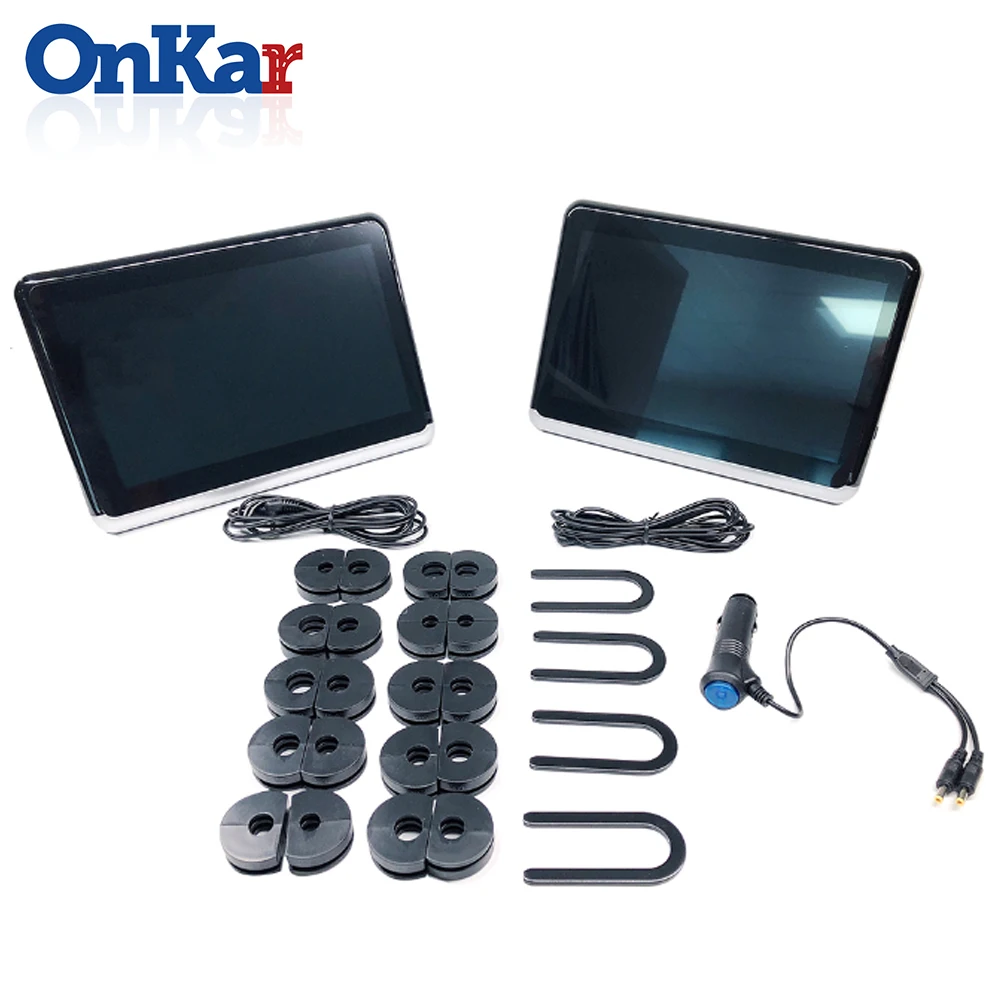 ONKAR 10 1 дюймов экран android 6 0 подголовник монитор Поддержка wifi bluetooth fm радио 1080P HDMI SD
