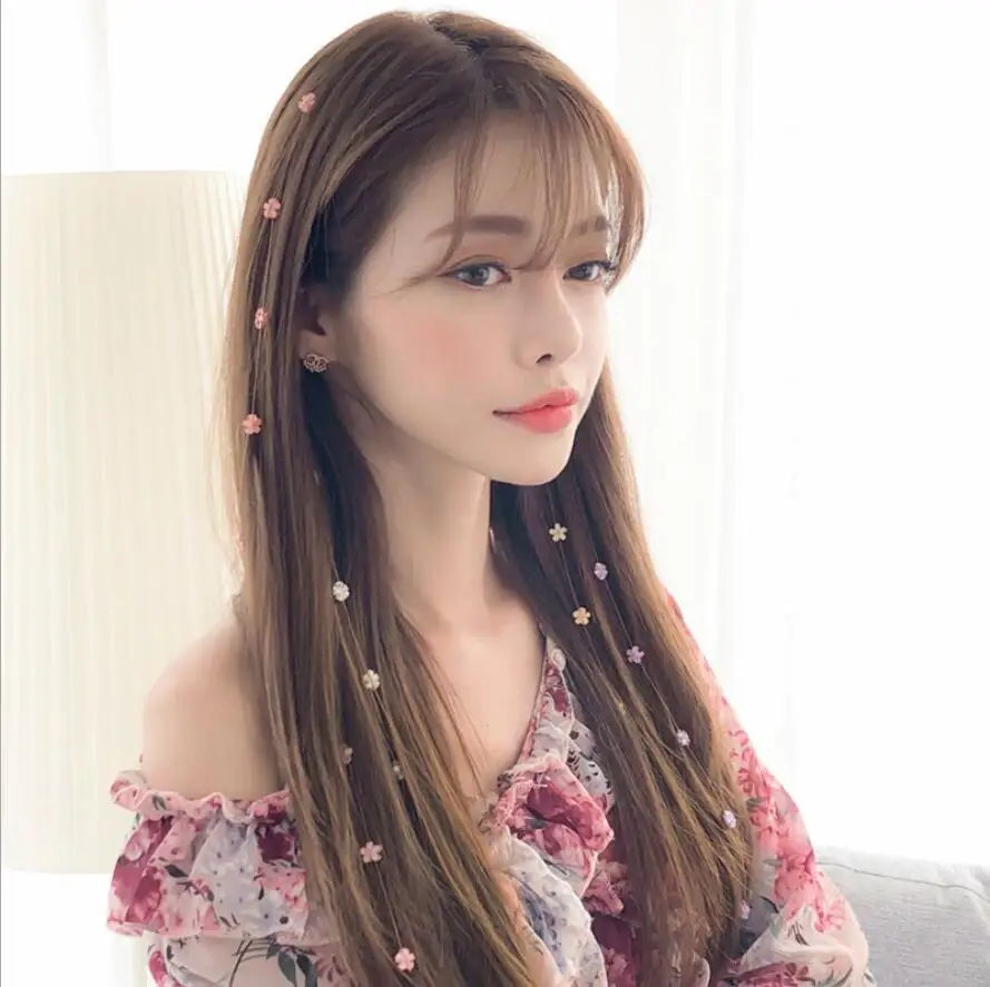 

Korean Version Of Streamline Hairpin Female Fairy Flower Side Clip Invisible Hair Claw Woman Sweet Hair Accessories