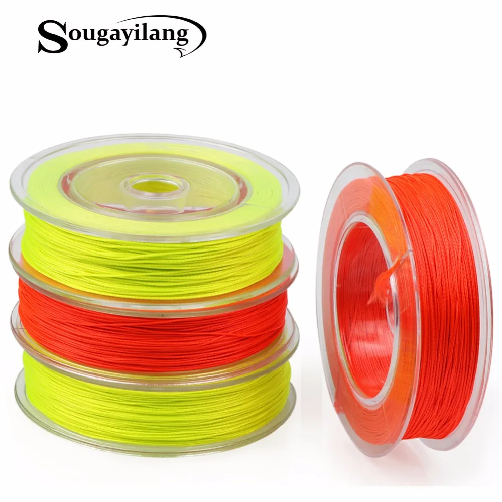 Sougayilang 20-30LB دعم يطير خط 100YDS الوزن إلى الأمام حورية العائمة صنارة صيد السمك بذبابة الصيد الصناعية 2 الألوان مزين المساندة خيط صنارة الصيد