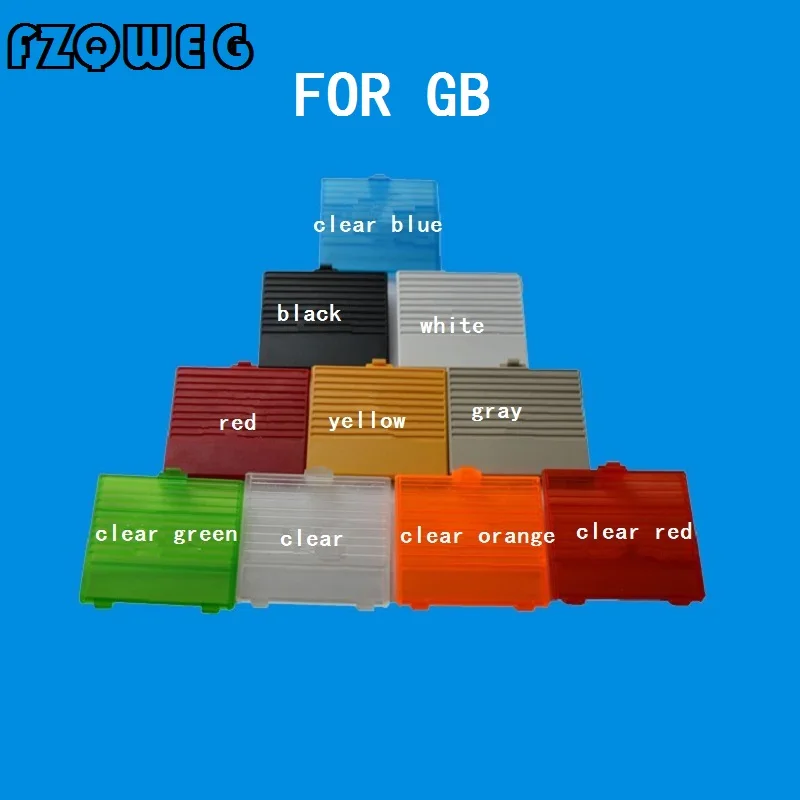 FZQWEG 100 шт. для GameBoy классический DMG гпоб Батарея Крышка для ГБ Back Pack двери Замена разные цвета