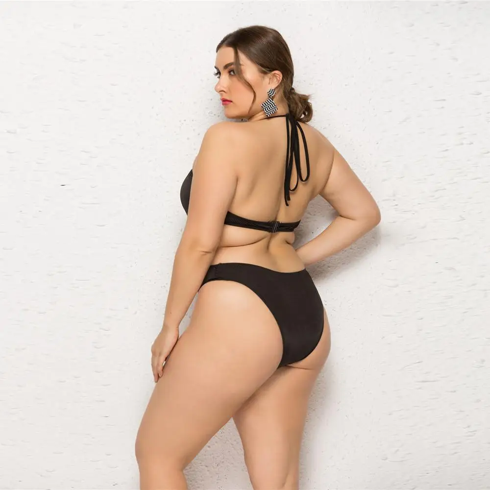 Женский купальный костюм badpak Dames A50 бикини с глубоким v образным вырезом и