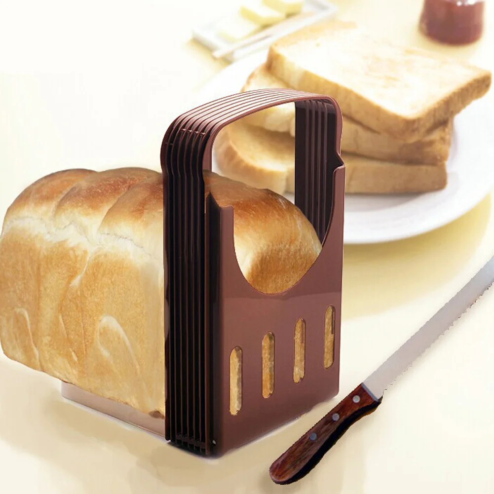 Perfect Kitchen Bread Loaf Toast Bun Cutter Slicer Precise Cutting with