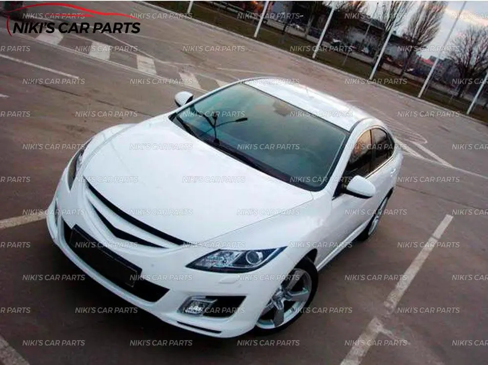 Чехол на решетку радиатора для Mazda 6 GH 2007-2012 с перекладиной ABS пластиковый комплект кузова аэродинамическое украшение автомобиля Стайлинг тюнинг